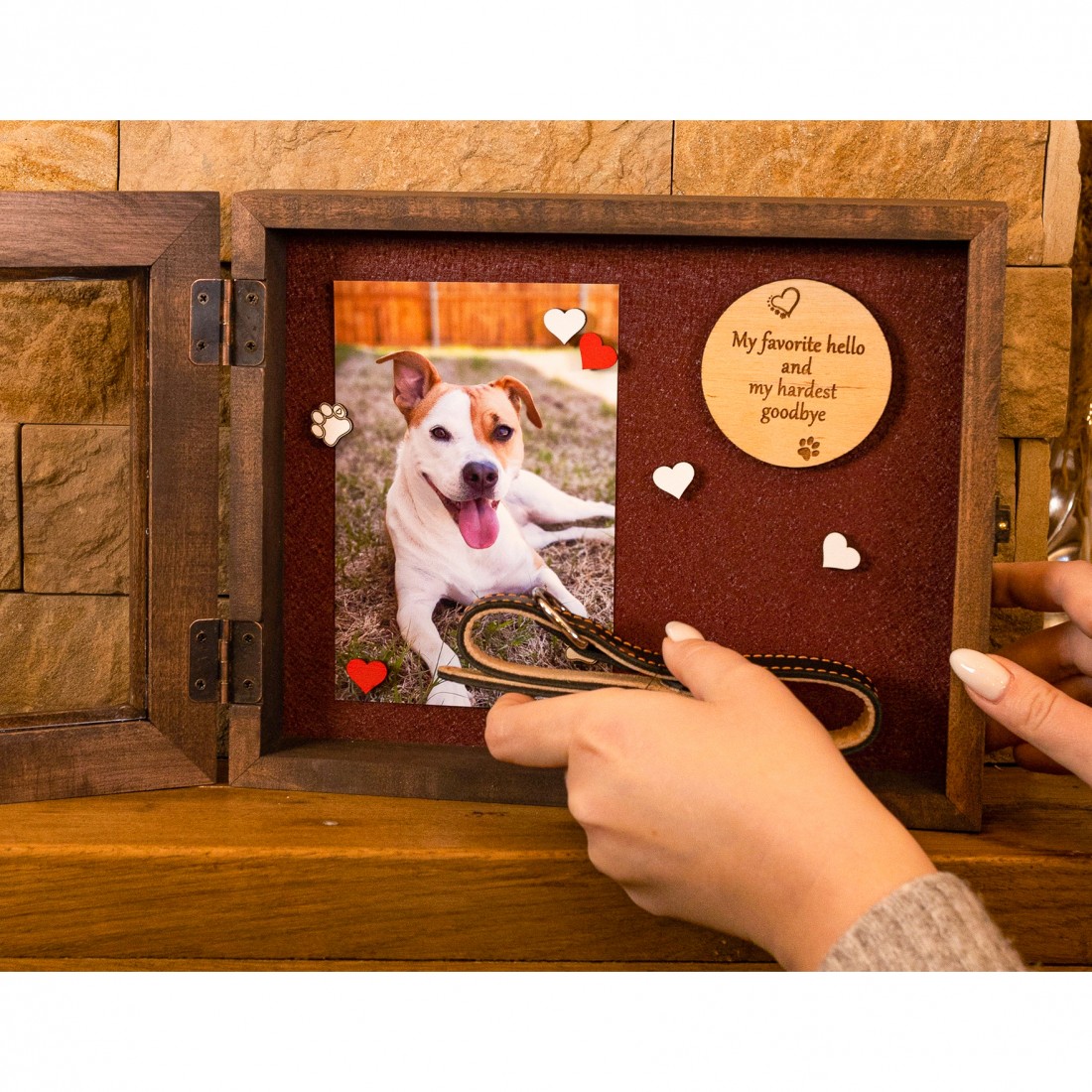 Dog sales shadow box