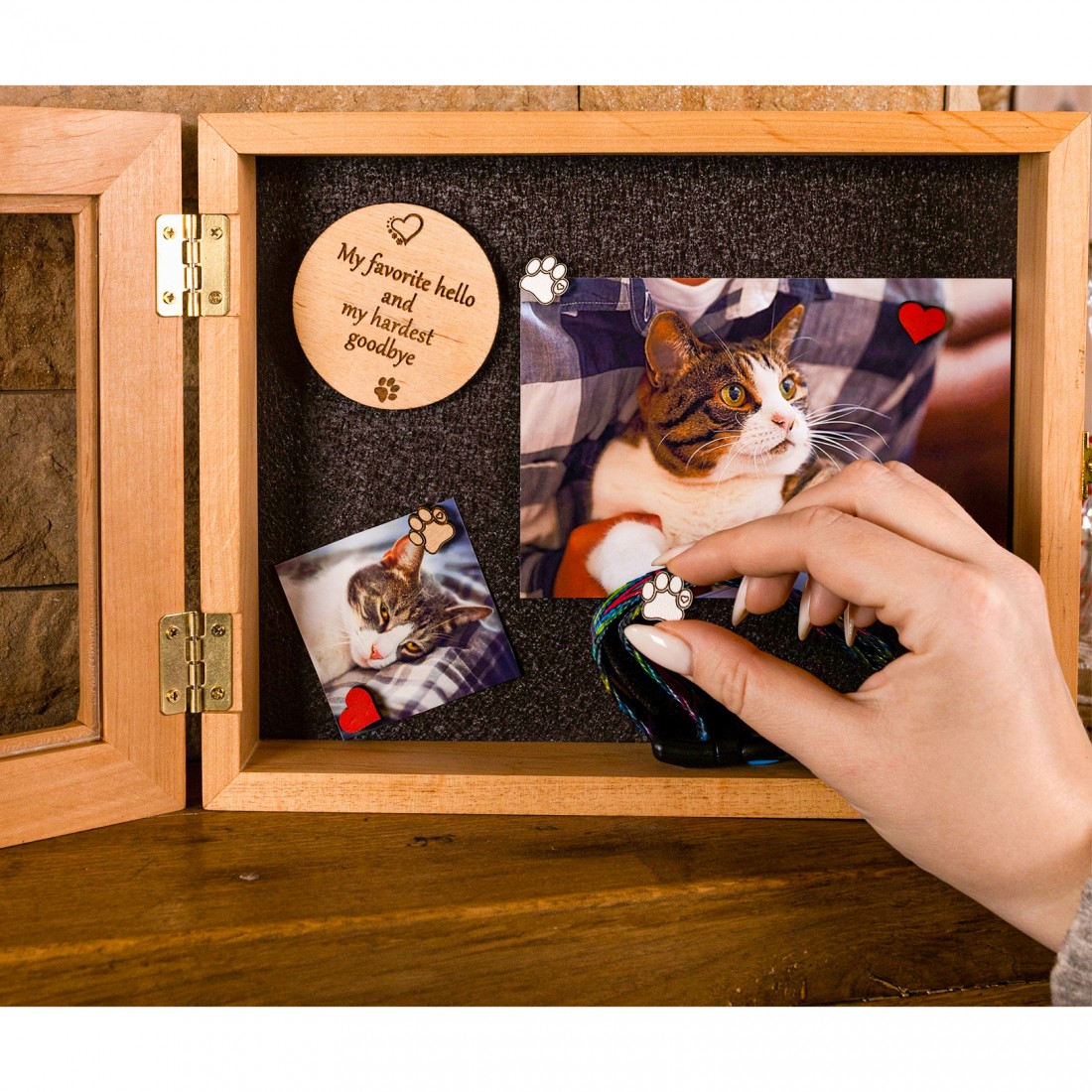 Pet memorial 2024 shadow box